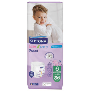 SEPTONA CALM N' CARE BABY PANTS EXTRA LARGE No 6 (36τεμ.) - (14-20kg)