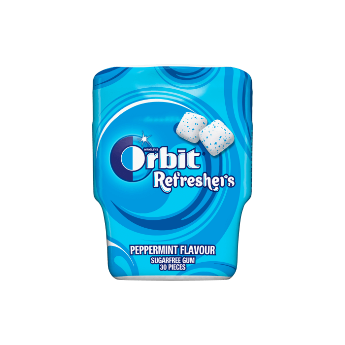 ORBIT ΤΖΙΧΛΕΣ ΚΟΥΤΙ PEPPERMINT 67GR