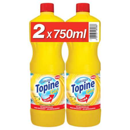 TOPINE GEL ΧΛΩΡΙΟ ΛΕΜΟΝΙ ΠΑΧΥΡΕΥΣΤΗ 2x750ml