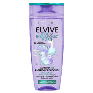 Elvive σαμπουάν hydra hyaluronic pure 400ml