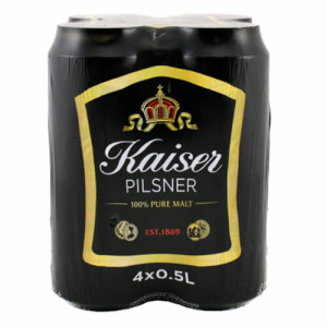 Kaiser μπύρα pilsner κουτί 4x500ml