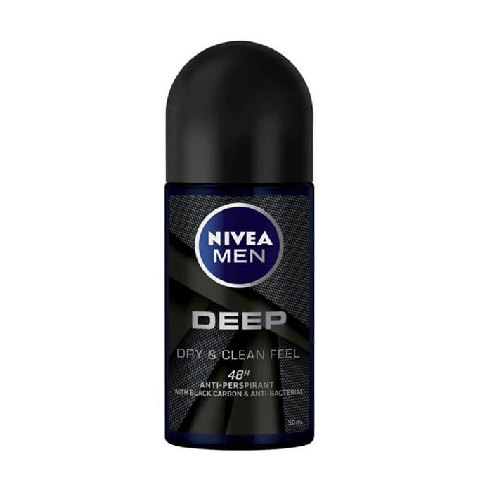 NIVEA ROLL-ON MEN 50ml - (DEEP DRY & CLEAN FEEL)