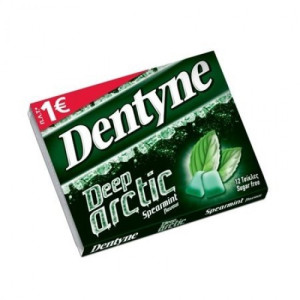 Dentyne ice τσίχλες deep arctic spearmint χωρίς ζάχαρη 16,8gr