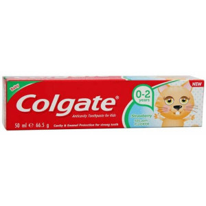 Colgate οδοντόκρεμα παιδική με φράουλα 0-2 ετών 50ml