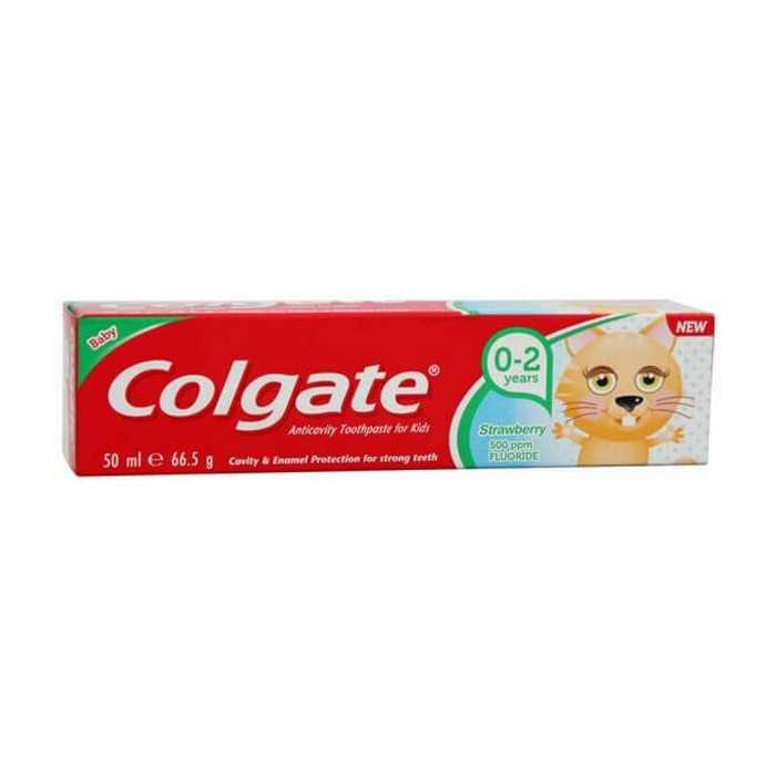 Colgate οδοντόκρεμα παιδική με φράουλα 0-2 ετών 50ml