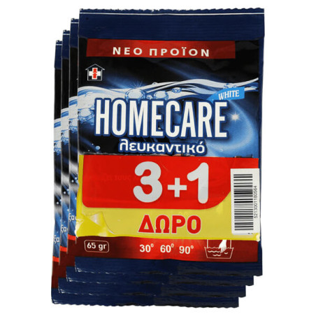 Homecare λευκαντικό ρούχων 4x65gr