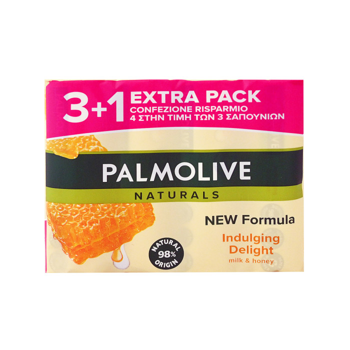 PALMOLIVE ΣΑΠΟΥΝΙ 4X90ΓΡ MILK&HONEY INDULGING DELIGHT