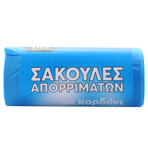 TNS ΣΑΚΟΥΛΑ ΑΠΟΡΡΙΜΑΤΩΝ ΡΟΛΟ (15τεμ.) - (ΜΠΛΕ) (52x75cm) (07-600-0097)