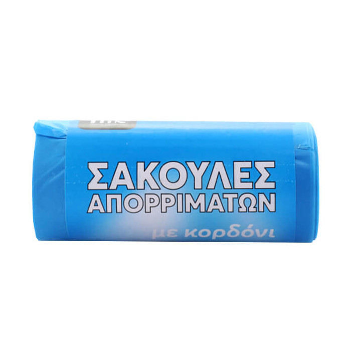 TNS ΣΑΚΟΥΛΑ ΑΠΟΡΡΙΜΑΤΩΝ ΡΟΛΟ (15τεμ.) - (ΜΠΛΕ) (52x75cm) (07-600-0097)