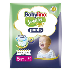 Babylino sensitive πάνες βρακάκι No5 10-16kg 20τεμ