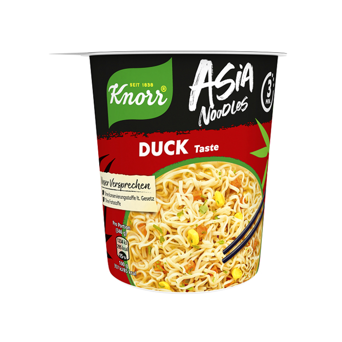 KNORR SNACK POT (ΓΡΗΓΟΡΟ ΓΕΥΜΑ) 61GR ASIA NOODLES DUCK TASTE