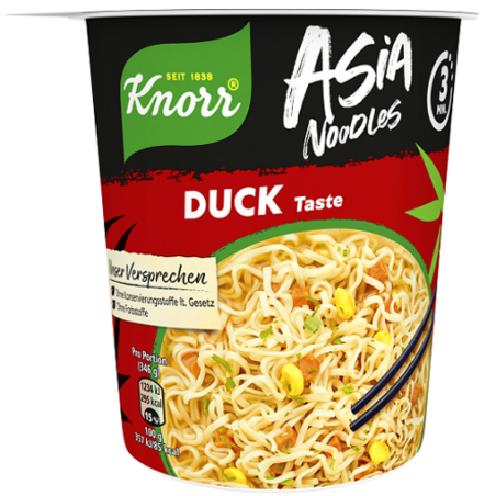 KNORR SNACK POT (ΓΡΗΓΟΡΟ ΓΕΥΜΑ) 61GR ASIA NOODLES DUCK TASTE