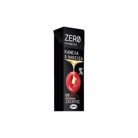 ZERO CANDIES ΚΑΡΑΜΕΛΕΣ ΧΩΡΙΣ ΖΑΧΑΡΗ 32G ΚΑΝΕΛΑ&ΒΑΝΙΛΙΑ