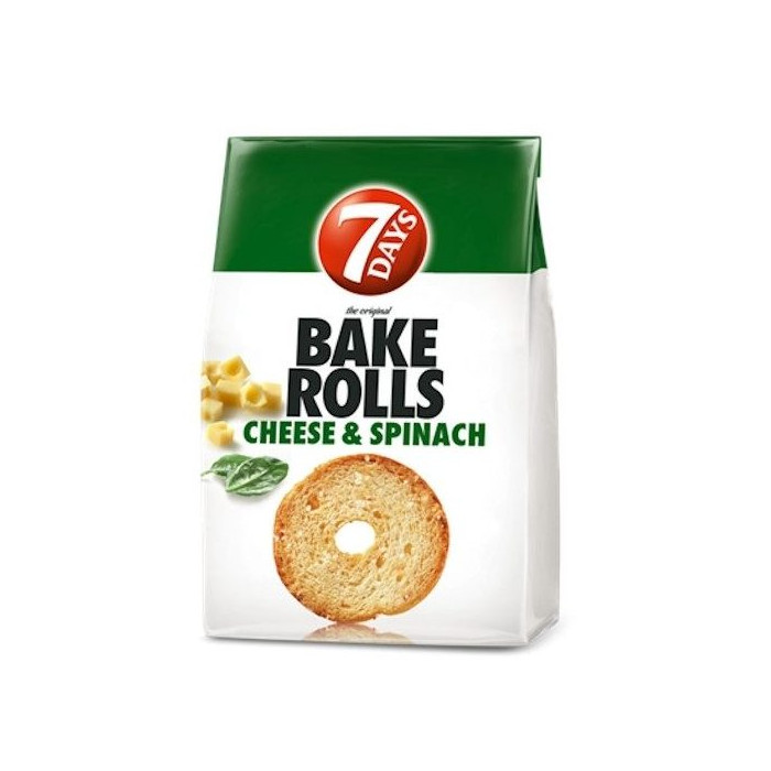 7 DAYS bake rolls κασέρι & σπανάκι 80gr