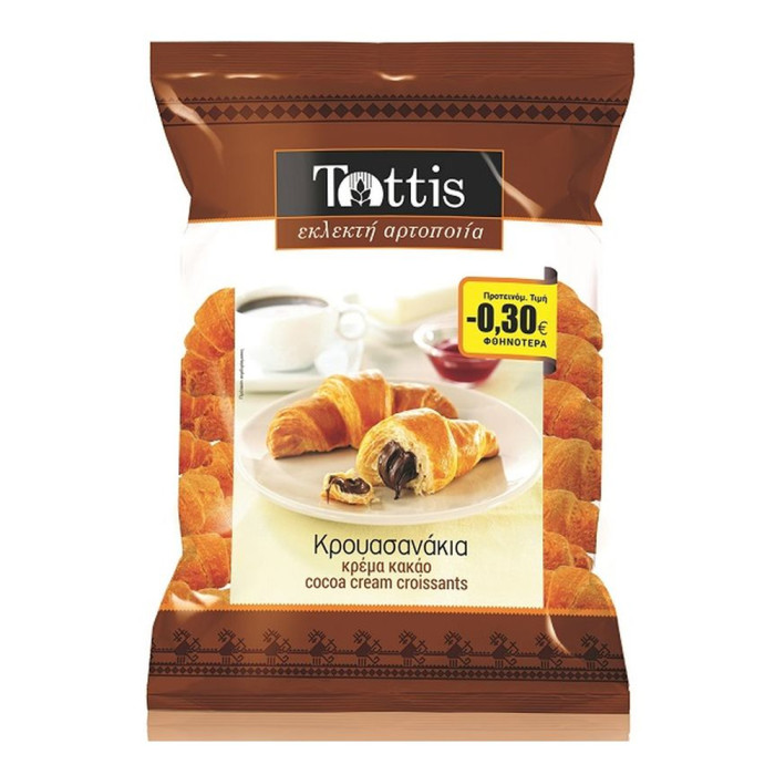 TOTTIS FINE BAKERY ΚΡΟΥΑΣΑΝΑΚΙΑ 300gr. 