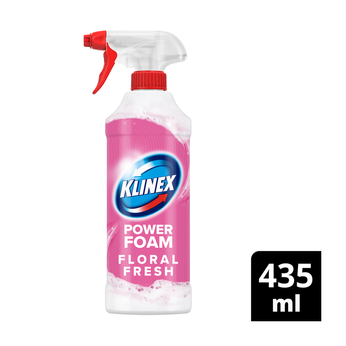 Klinex υγρό καθαριστικό κατά των αλάτων αφρός floral fresh spray 435ml