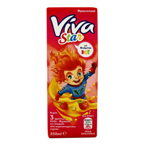 VIVA STAR 250ml - (ΜΗΛΟ-ΦΡΑΟΥΛΑ-ΣΤΑΦΥΛΙ ΦΡΟΥΤΟΠΟΤΟ)