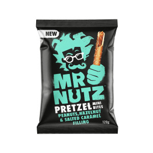 Mr. Nutz κράκερ mini pretzel salted caramel 120gr