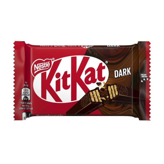 KIT KAT 4 FINGER (24x41,5gr) - (ΜΑΥΡΗ ΣΟΚΟΛΑΤΑ)