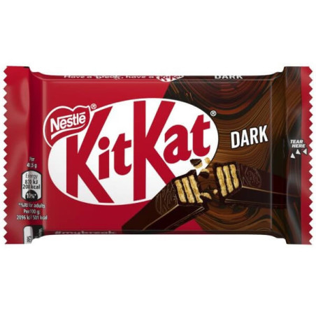 KIT KAT 4 FINGER (24x41,5gr) - (ΜΑΥΡΗ ΣΟΚΟΛΑΤΑ)