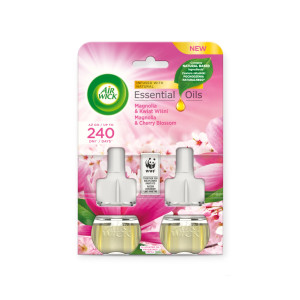 Air Wick ανταλλακτικό αποσμητικό χώρου magnolia & cherry blossom 2x19ml