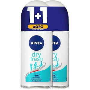 NIVEA ROLL-ON 1+1 ΔΩΡΟ 50ML DRY FRESH FEMALE