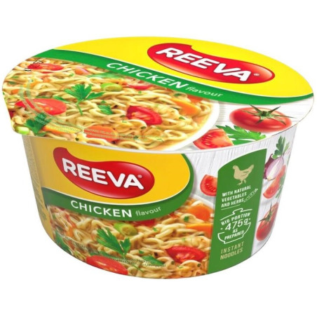 REEVA NOODLES IN BOWL 75gr ΜΕ ΚΟΤΟΠΟΥΛΟ CHICKEN