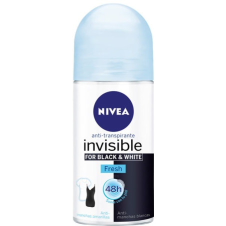 NIVEA ROLL-ON 50ML B&W FRESH FEMALE PURE ΜΠΛΕ