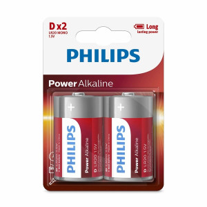 PHILIPS ΜΠΑΤΑΡΙΑ ΑΛΚΑΛΙΚΗ D 2τεμ. 