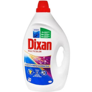 Dixan υγρό απορρυπαντικό πλυντηρίου ρούχων multi colour 48μεζ 2,16lt