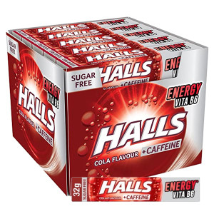 Halls καραμέλες κόλα χωρίς ζάχαρη 20x32gr