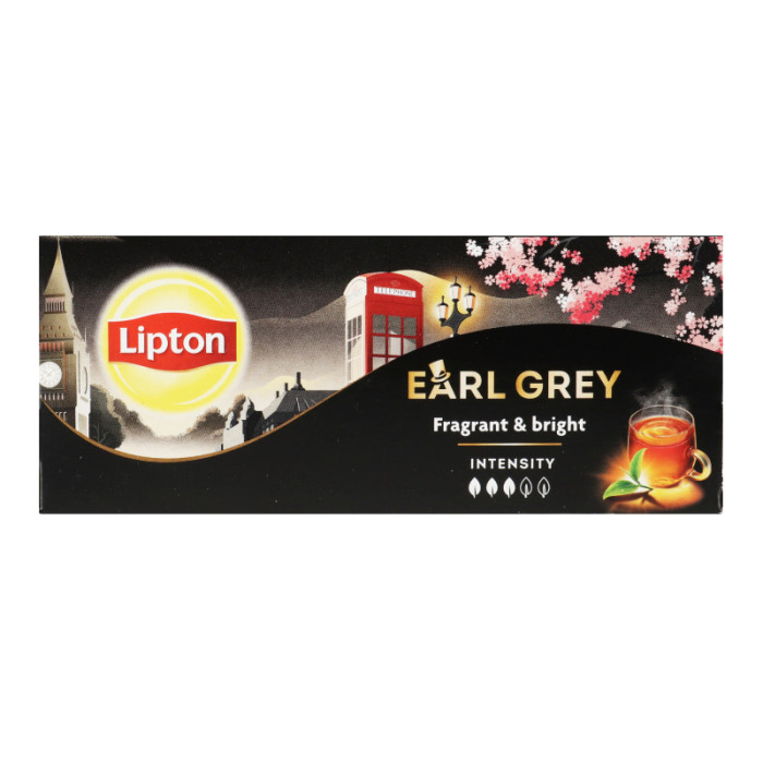 Lipton τσάι μαύρο earl grey 25x1,5gr