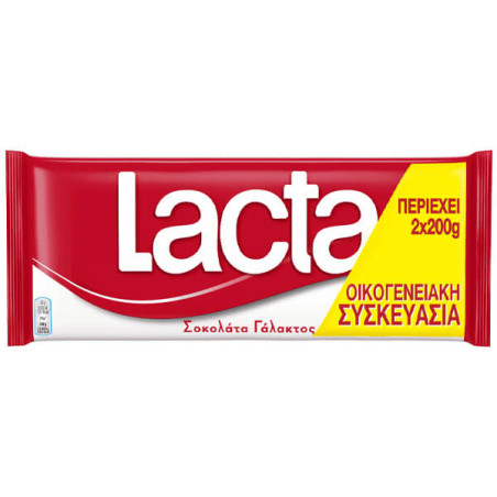 LACTA ΣΟΚΟΛΑΤΑ (2x200gr.) - (ΓΑΛΑΚΤΟΣ)