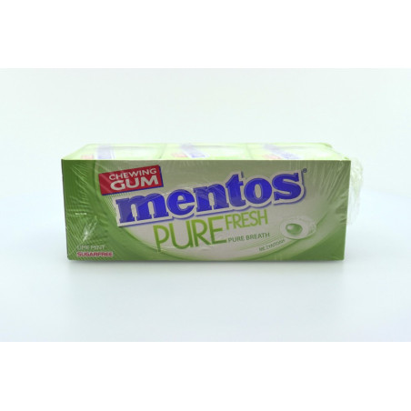 Mentos τσίχλες pure fresh lime & mint 28gr