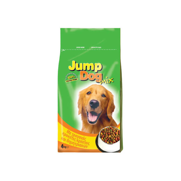 Jump dog σκυλοτροφή κροκέτα 4kg (-0,50€ )