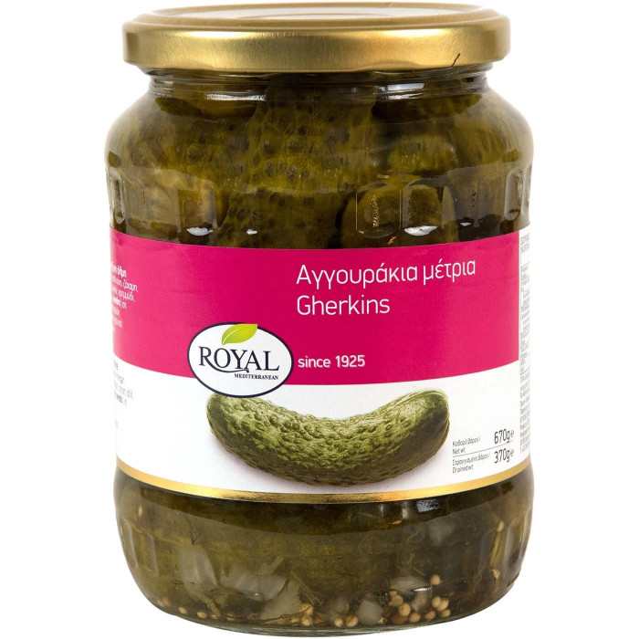 Royal αγγουράκια τουρσί μέτρια 670gr