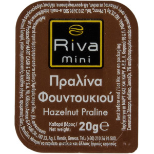 Riva cafe πραλίνα φουντουκιού mini 100x20gr