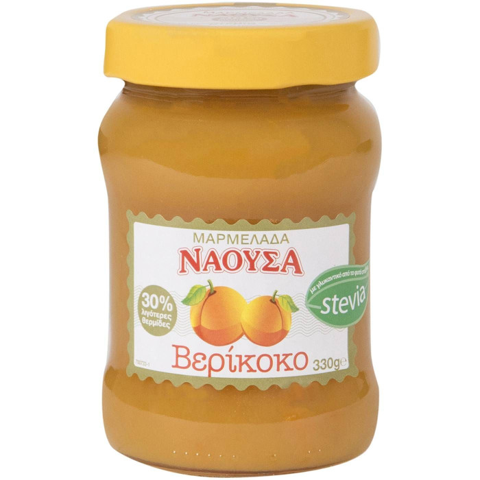 Νάουσα μαρμελάδα βερίκοκο με στέβια 330gr