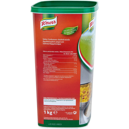 Knorr σάλτσα έτοιμη για carbonara 1kg