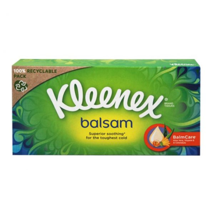 Kleenex χαρτομάντηλα αυτοκινήτου balsam 64τεμ