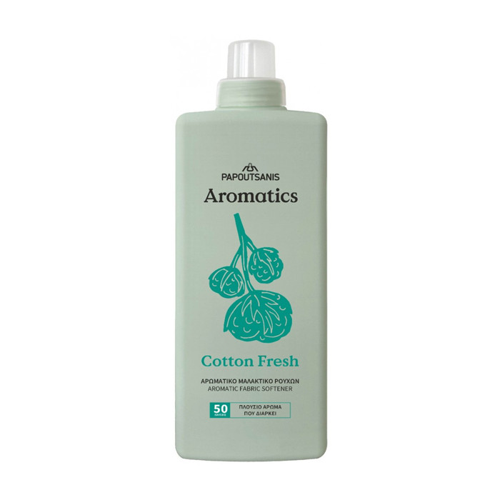 Παπουτσάνης aromatics μαλακτικό ρούχων cotton feel 24μεζ 1lt