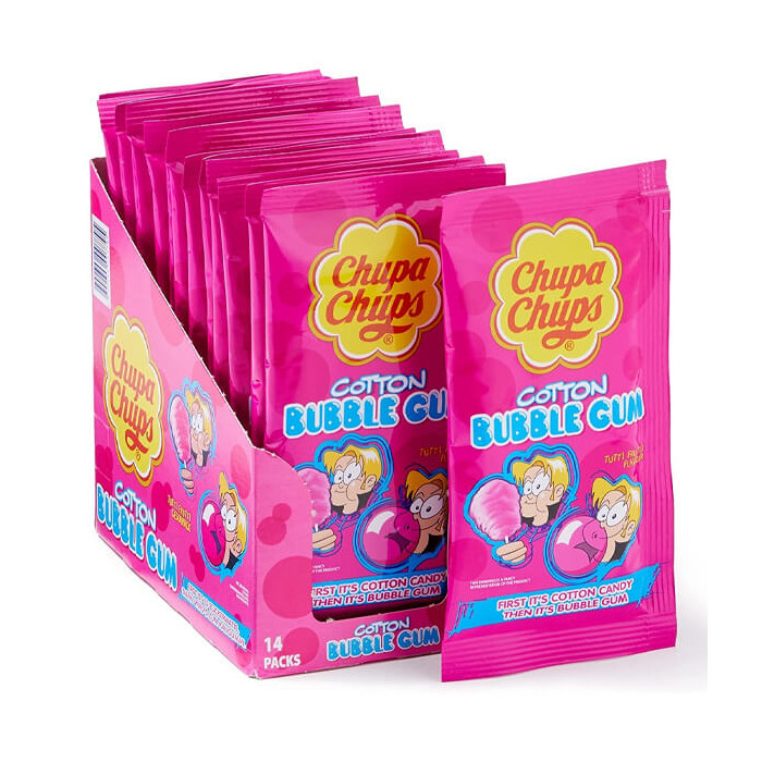 CHUPA CHUPS cotton bubble gum tutti frutti 12τεμ (826072)