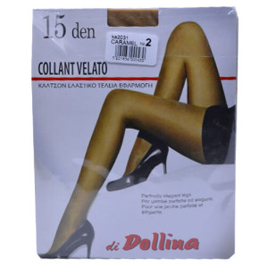 DOLLINA ΚΑΛΣΟΝ LYCRA VELATO 15DEN (Νο2) - (ΚΑΡΑΜΕΛ)