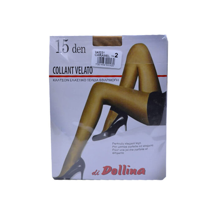 DOLLINA ΚΑΛΣΟΝ LYCRA VELATO 15DEN (Νο2) - (ΚΑΡΑΜΕΛ)