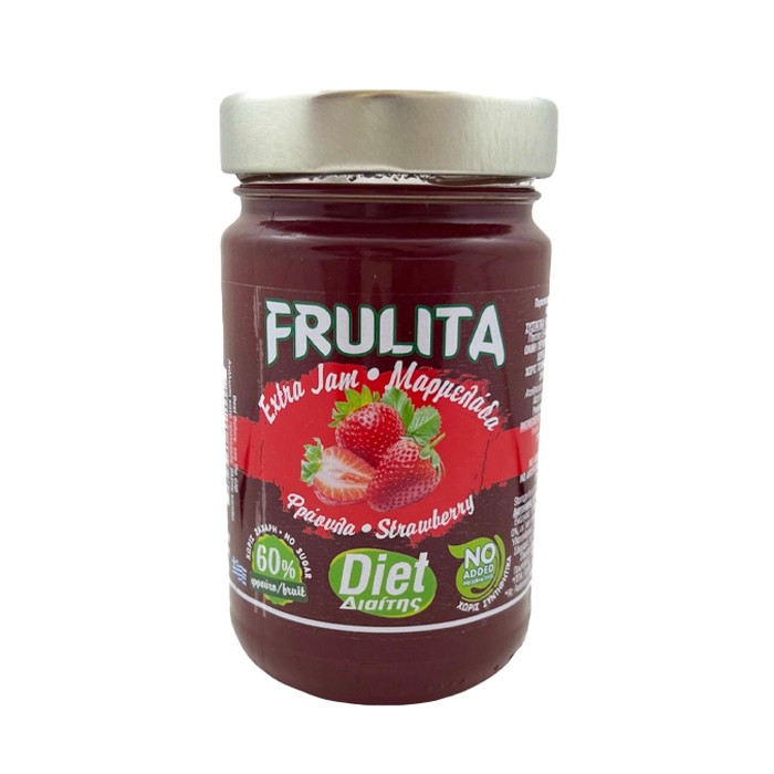 FRULITA diet μαρμελάδα extra 60% φρούτα με γεύση φράουλα 340gr