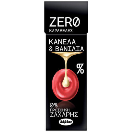 ZERO ΚΑΡΑΜΕΛΕΣ (36gr.x12τεμ.) - (ΚΑΝΕΛΑ & ΒΑΝΙΛΙΑ)