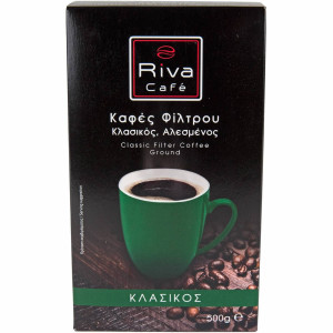 Riva cafe καφές φίλτρου αλεσμένος κλασικός 500gr