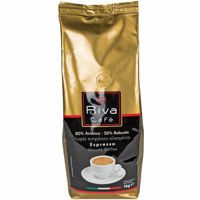 Riva cafe καφές espresso gold αλεσμένος 1kg