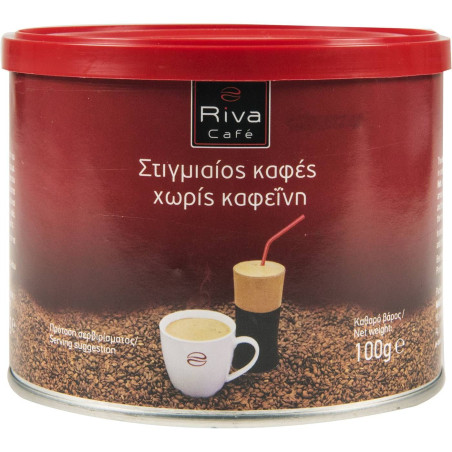 Riva cafe καφές στιγμής decaf 100gr