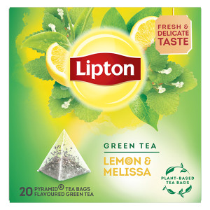 LIPTON ΤΣΑΙ ΠΡΑΣΙΝΟ ΠΥΡΑΜΙΔΑ (20x1,8gr.) - (ΛΕΜΟΝΙ & ΜΕΛΙΣΣΟΧΟΡΤΟ)